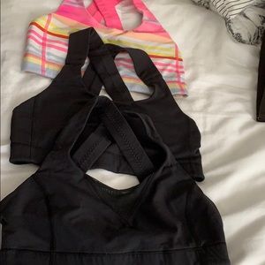 Lululemon size 6 sports bra's set of 3